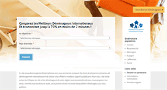 Desktop Screenshot of demenagementinternational.com